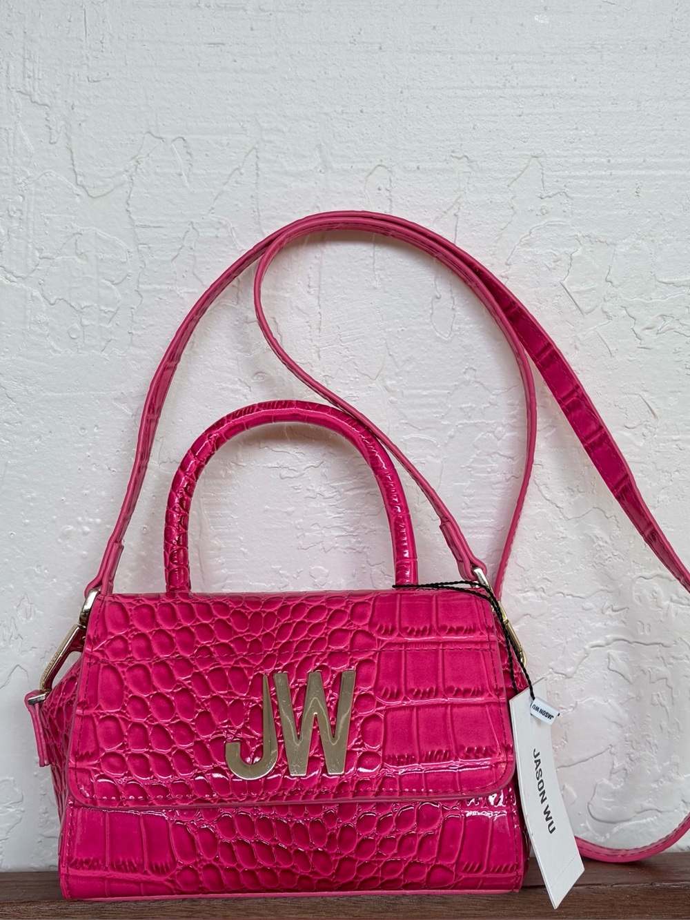Jason Wu Faux Croc-Embossed Crossbody